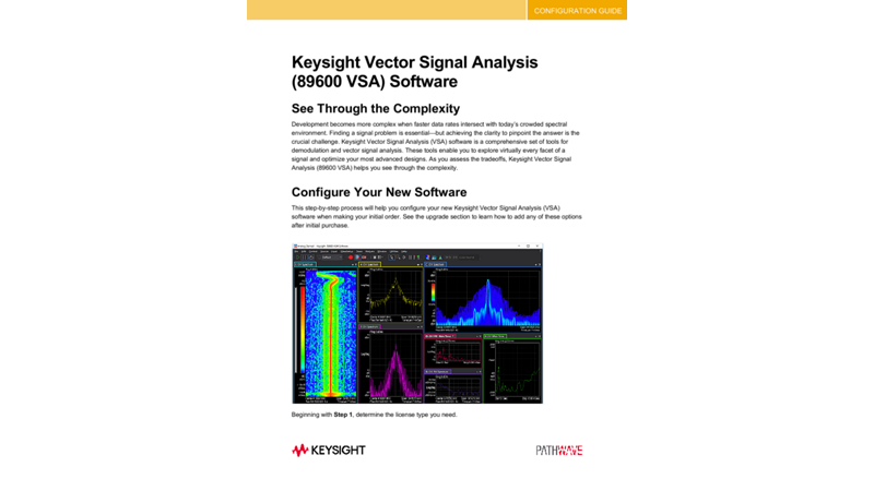 Vector Signal Analysis (89600 VSA Software) | Keysight